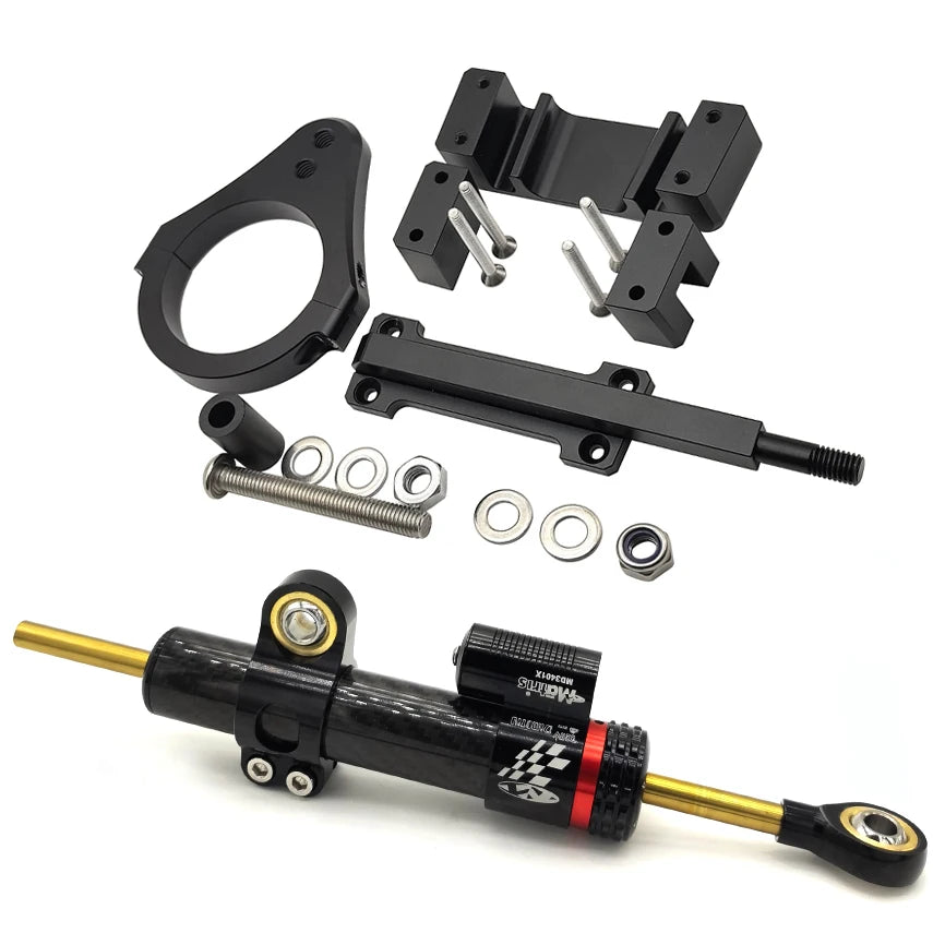 Zestaw damper do Kukirin G2 Master bez wiercenia, gotowy do montażu.