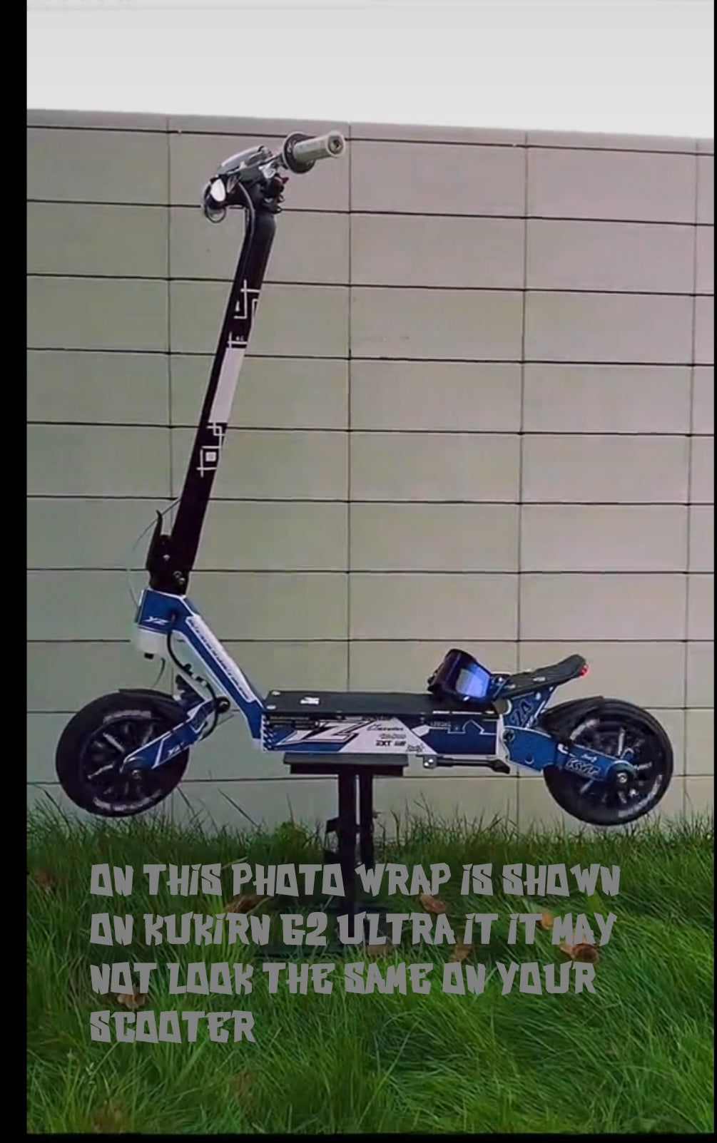 Electric Scooter wrap / graphics kit kukirin G2 G4 Ausom l1 - – yz blue