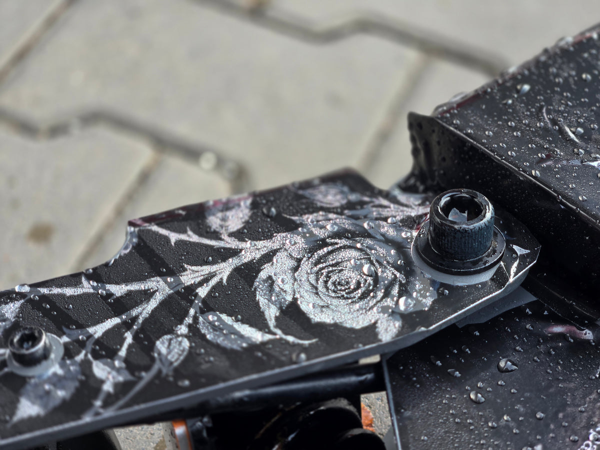 Electric Scooter wrap / graphics kit kukirin G2 G4 Ausom l1 – roses and vines