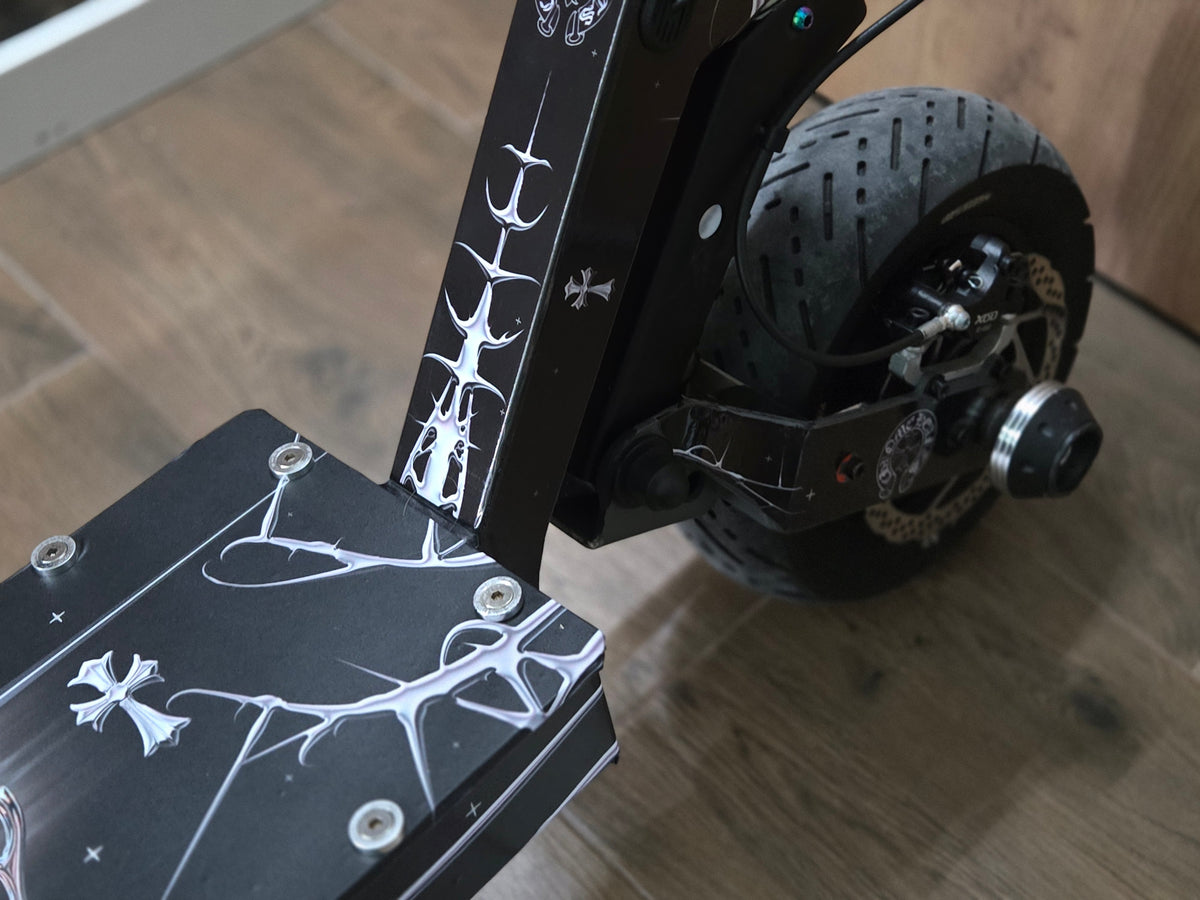 Electric Scooter wrap / graphics kit kukirin G2 G4 Ausom l1 – Chrome H Remaster