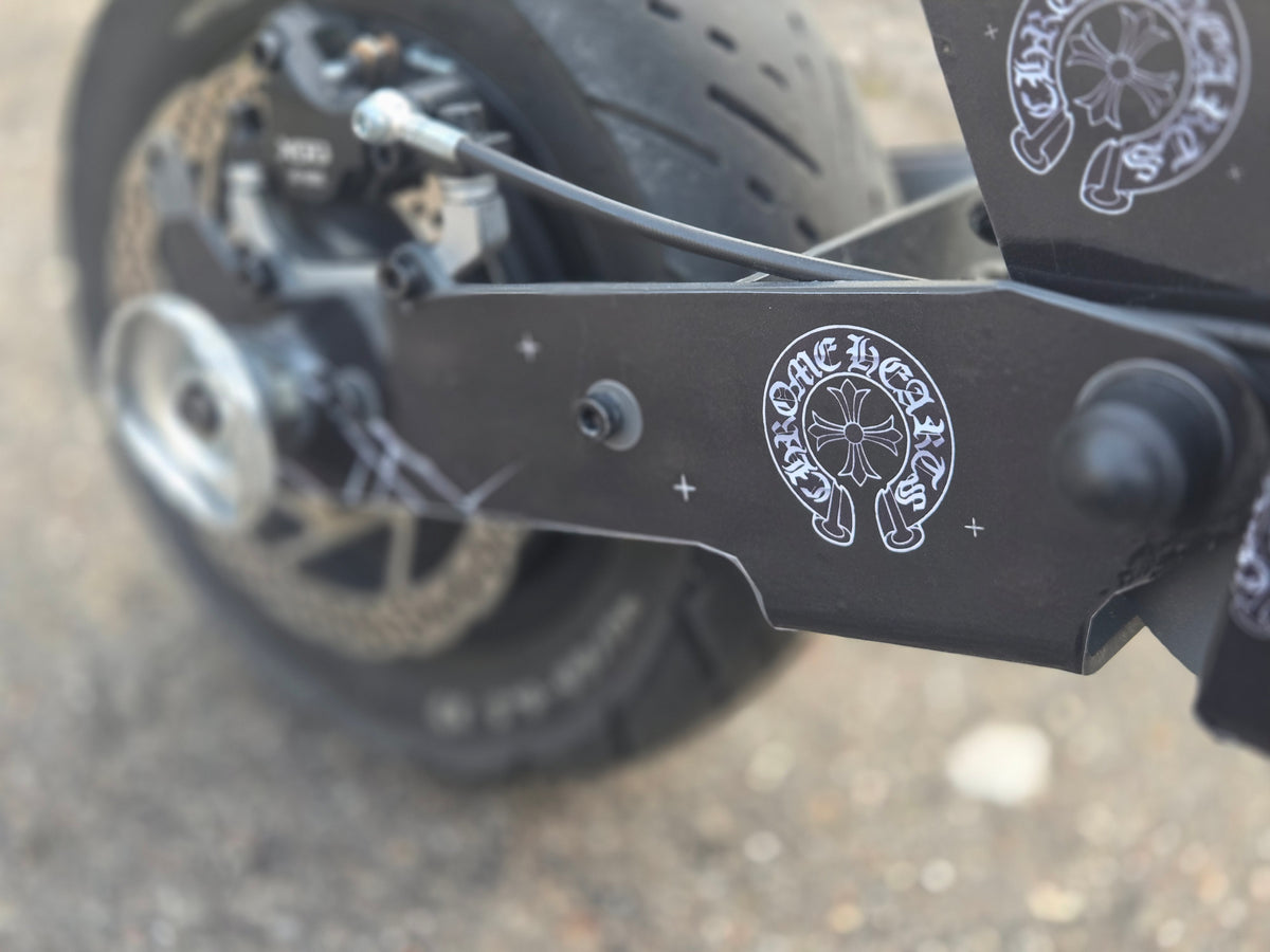 Electric Scooter wrap / graphics kit kukirin G2 G4 Ausom l1 – Chrome H Remaster