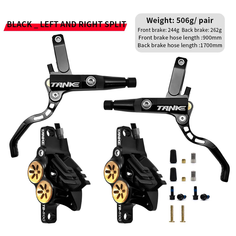 TANKE MTB — hydrauliczny hamulec tarczowy 4‑tłoczkowy,