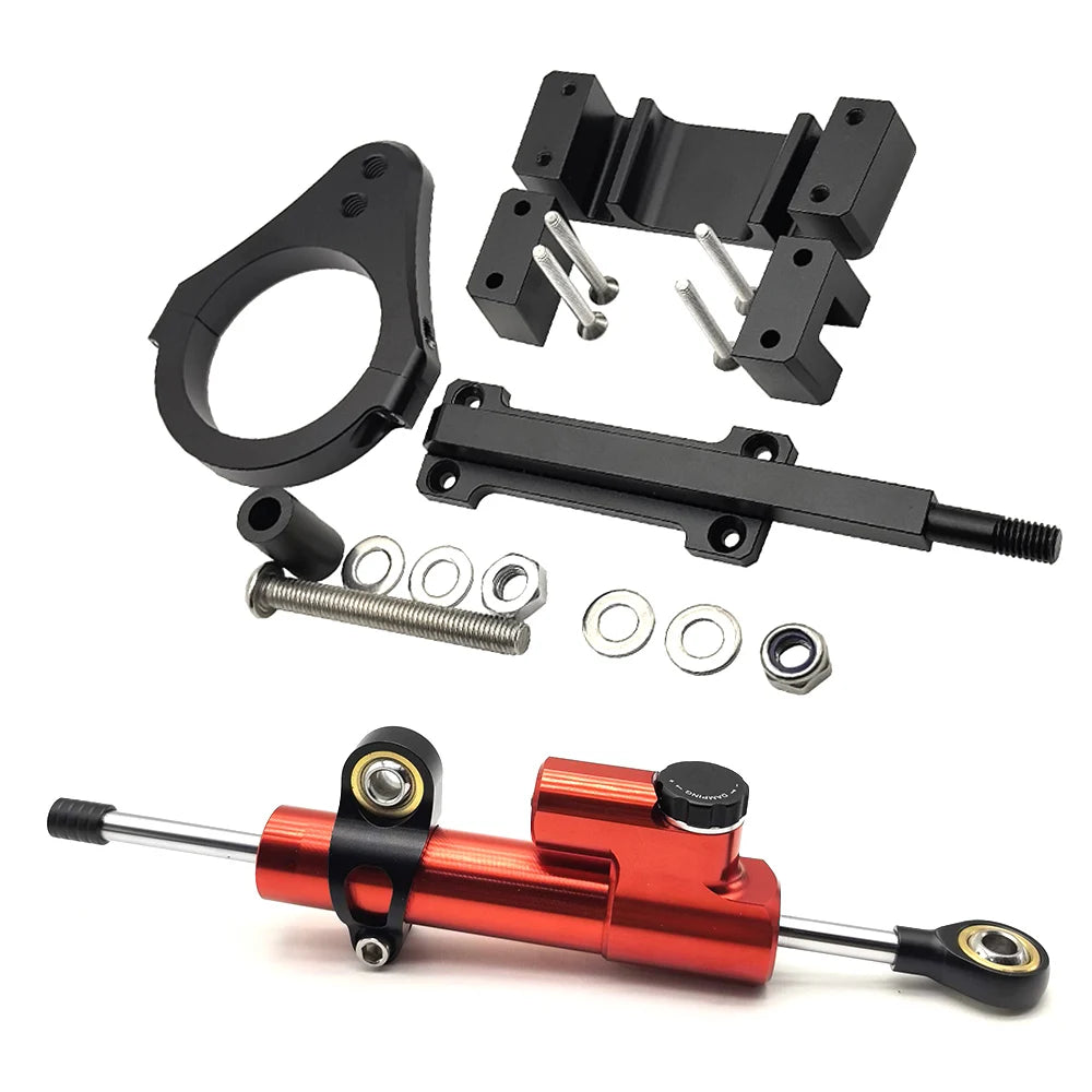 Zestaw damper do Kukirin G2 Master bez wiercenia, gotowy do montażu.