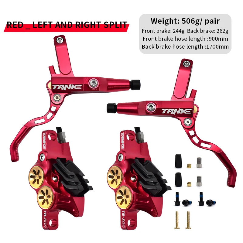TANKE MTB — hydrauliczny hamulec tarczowy 4‑tłoczkowy,