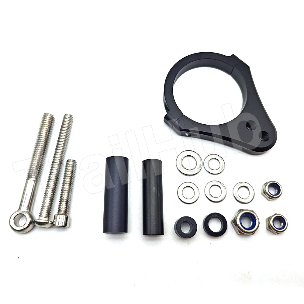 Gotowy zestaw steering damper z mocowaniami do Kukirin G3 Pro