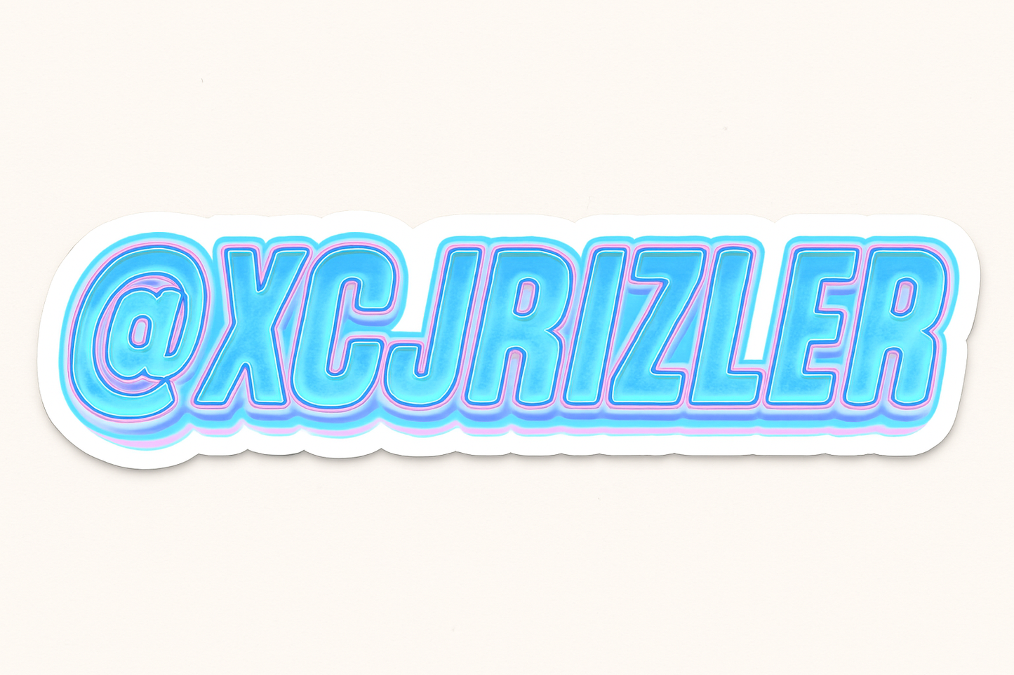 naklejka instagram tiktok @