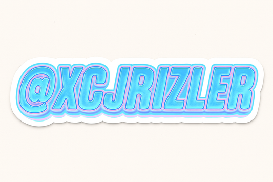 naklejka instagram tiktok @