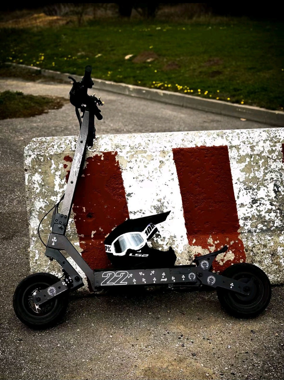 Electric Scooter wrap / graphics kit kukirin G2 G4 Ausom l1 - Chrom H