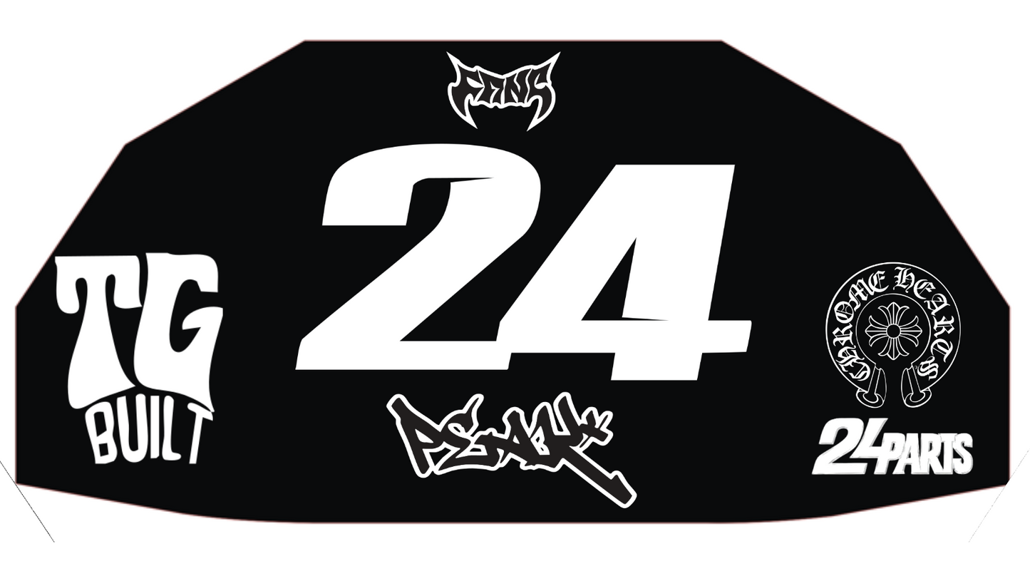 Number plate na Kukirin g2 g3 g4 numer plate mx decals naklejka front G