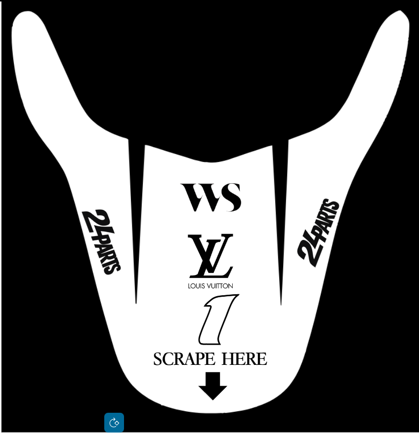 decal naklejka na tylni błotnik surron