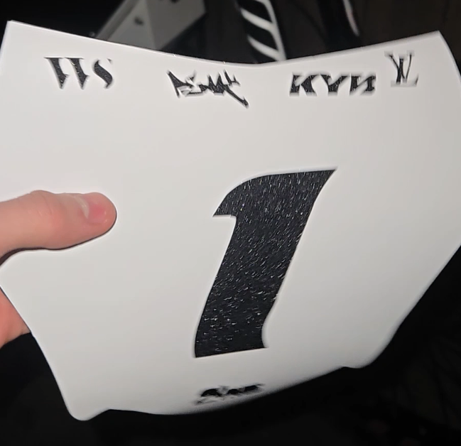 Number plate na Kukirin g2 g3 g4 numer plate mx decals naklejka front G