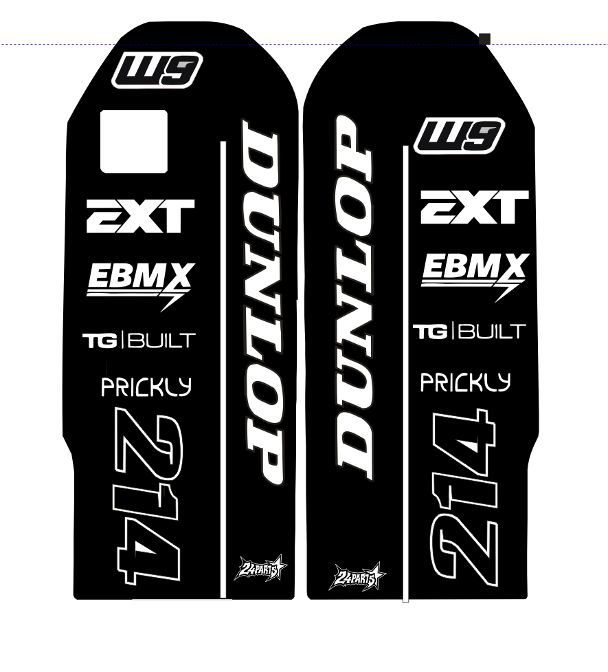 naklejki na fork guardy na talaria mx3