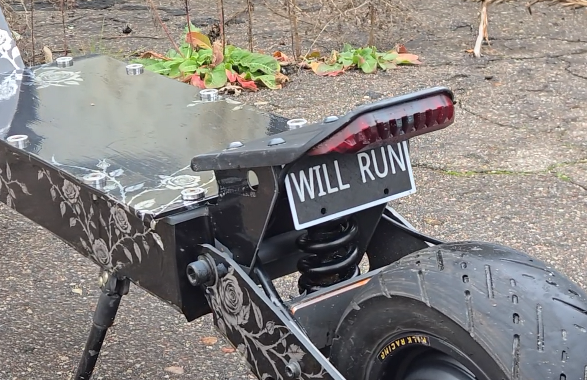 Escooter number plate ,,will run,,