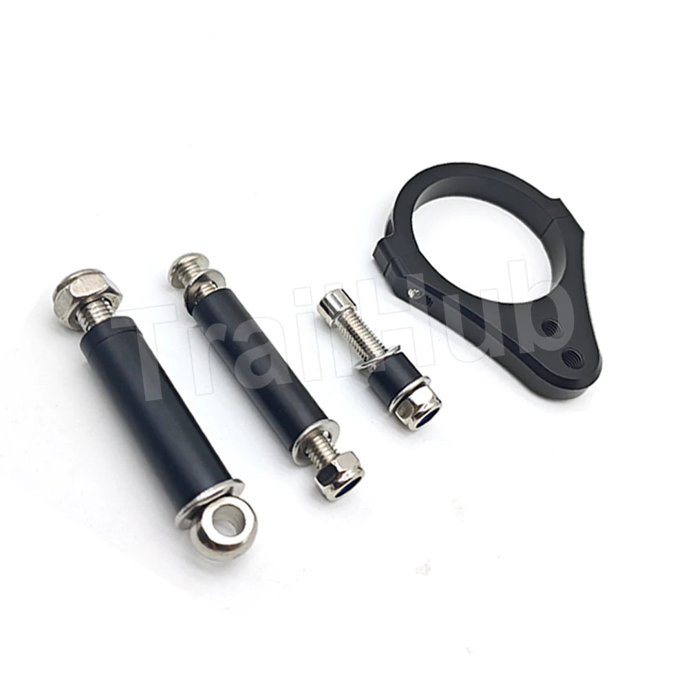 Gotowy zestaw steering damper z mocowaniami do Kukirin G3 Pro