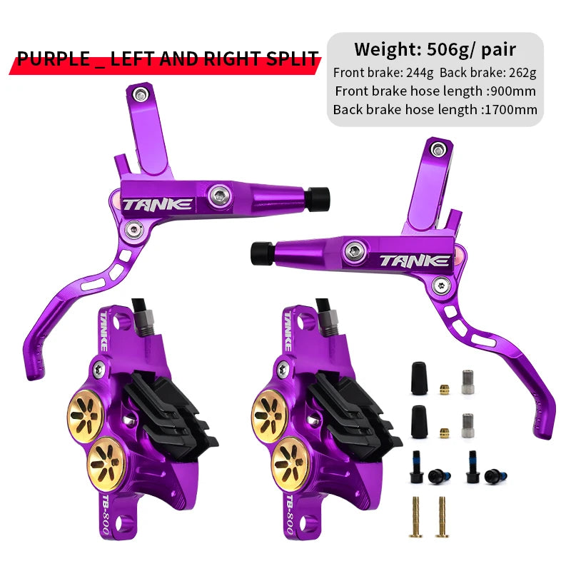 TANKE MTB — hydrauliczny hamulec tarczowy 4‑tłoczkowy,