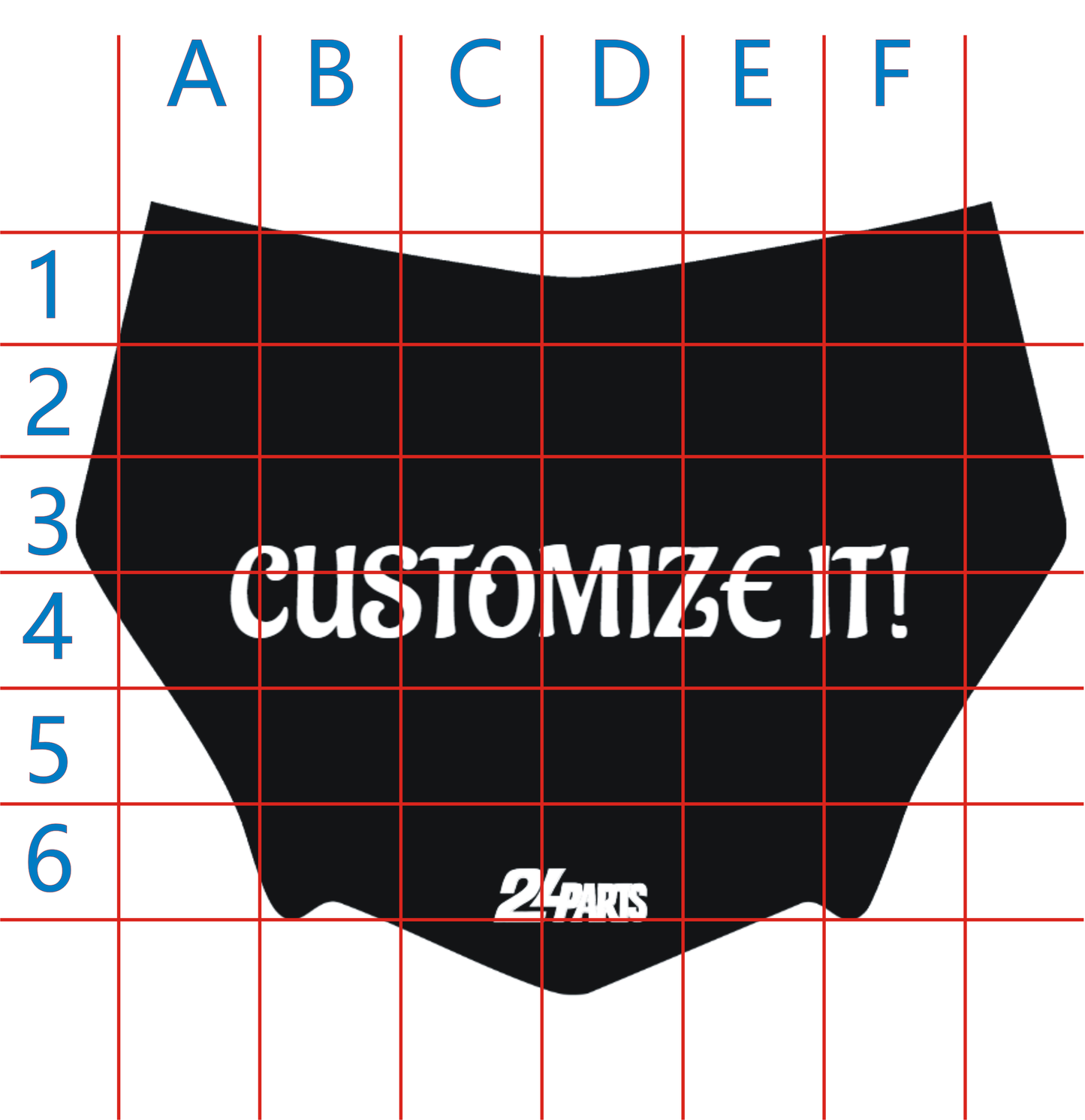 MOTOCUZ/ODI front plate sticker