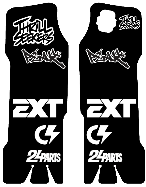 neklejka na osłone lagi surron / KKE  Fork guard