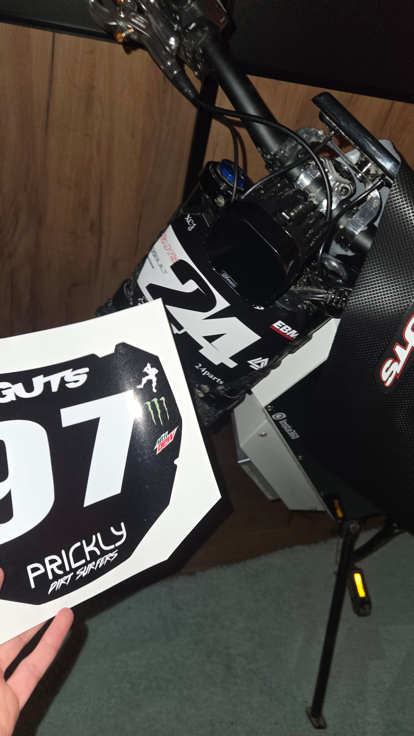 MOTOCUZ/ODI front plate sticker